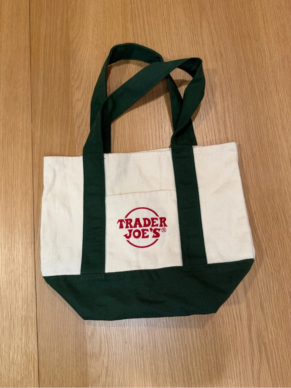 Trader Joe’s Mini Canvas Tote Bag – Green